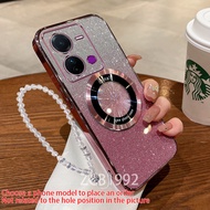 【 Ultra Thin 】Casing Vivo V25 V25E V25 PRO 5G phone case Magnetic suction charging new flash paper t