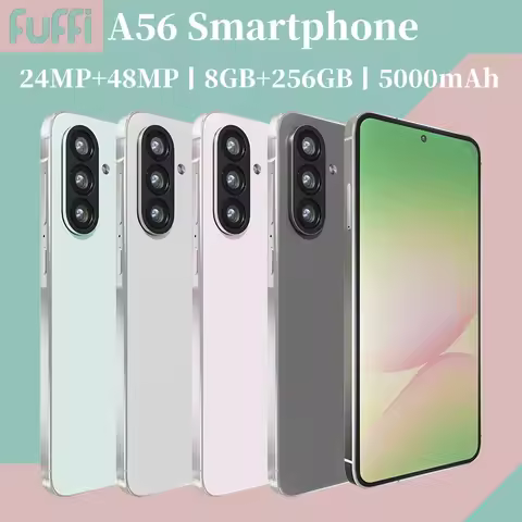A56 Global Version Smartphone 24MP+48MP Dual Camera 8GB RAM 256GB Storage 6.63 Inch Full HD 1080x156