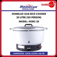HOMELUX 23 LITER COMMERCIAL GAS RICE COOKER HGRC-23