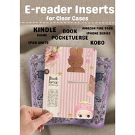 Kindle Insert & Kobo Insert - WHIMSICAL READER'S DELIGHT - PM for other E-Reader Units