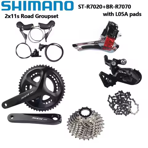 SHIMANO 105 R7025 2x11s R7000 Hydraulic Brake Group R7100 Crankset R7020+R7070 Road Bike Bicycle Kit