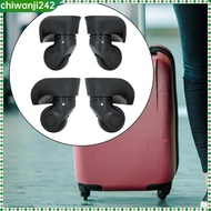 [chiwanji242] 2Pcs Luggage Suitcase Wheels Silent Easy Installation Trolley Bag Wheels