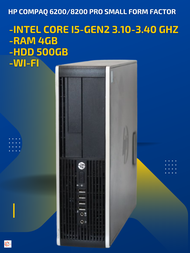 HP Compaq 6200/6300/8200 Pro Small Form Factor -Intel Core i5-GEN2 3.10-3.40 GHz  -RAM 4GB  -HDD 500GB  -Wi-Fi