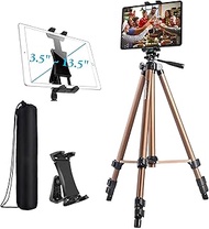 Tripod Mount for iPad Pro 12.9 11 10.5, iPad Air Mini, Surface Galaxy Tab 3.5 to 34.3 cm (51 Inches)