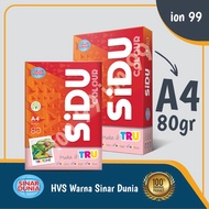 PTC Kertas HVS Warna 80gr Sinar Dunia ( SiDu ) A4 TERMURAH
