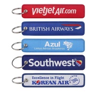 Aviation Key Tag Keychains For Driver Key Chain Weaving Mark Car Key Tag Keyring Trinket Gift