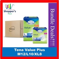 [Free Delivery] TENA Value/Tena Value Plus Adult Diapers Available in M/L Carton Sale/ Tena Dr. P XL8/Value Pants M/L/XL
