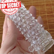 Delay Ejaculation Crystal Sleeve Spike Condom Duri Kondom Berduri Condom Extender Reusable Kondom Ta