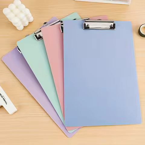 Simple A4 A5 A6 Bill Clipboard Memo Pad Clip Board Loose-leaf Notebook File Writing Clamps Paper Hol