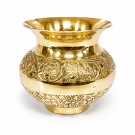 Brass Pooja Kalash | Lota for Temple & Home Rituals – Traditional Pooja Pot (Size - 3x3 Inch | 1 Pc)