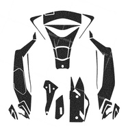 สติกเกอร์ป้องกันถังน้ำมันสกู๊ตเตอร์สำหรับ Pcx 160 2025มอเตอร์ไซค์สติกเกอร์คาร์บอนไฟเบอร์/ยางน้ำมันเช