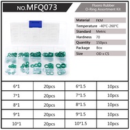 Đường kính 6mm-35mm độ dày 1mm 1.5mm 1.9mm 2.4mm 3.1mm ORING thiết lập công cụ Viton Bộ phớt màu xan