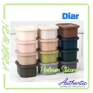 Diar Platinum Silicone Storage Container & Sealed & Small Container 200ml / 400ml_From Korea