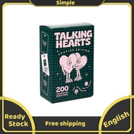Talking Hearts Card Game Couple Edtion 200 Cards Questions Party Game