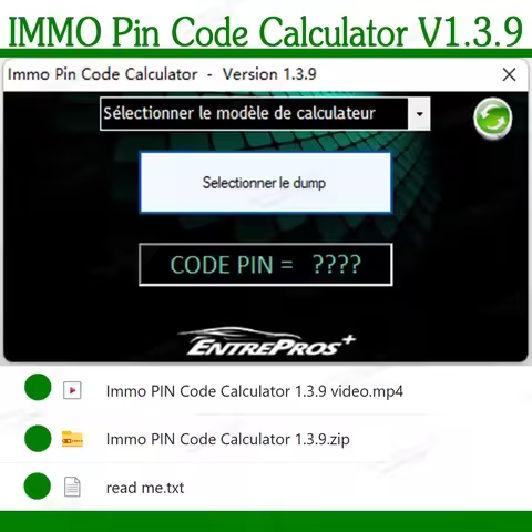 IMMO Pin Code Calculator V1.3.9 Cars software for Psa Opel Fiat Vag Unlocked PIN code on many PSA ec