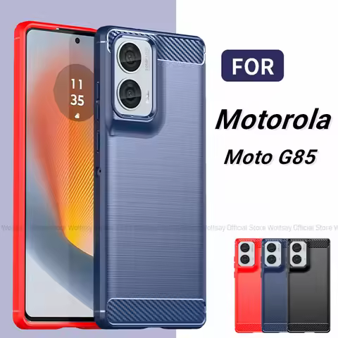 For Motorola Moto G85 Case Motorola Moto G85 Cover Shockproof Silicone Brushed TPU Protective Phone 