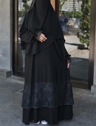 abaya brukat hitam polos abaya hitam jetblack polos abaya hitam saudi