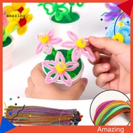 [AM] Twistable Chenille Rods Diy Craft Materials for Kids 100pcs Colorful Pipe Cleaners Craft Kit for Kids Diy Art Projects Supplies