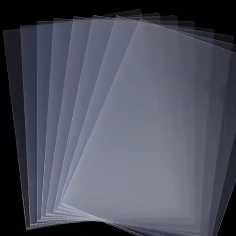 10pcs L-Type A4 Folder Monolithic Folder File Protective Cover Transparent File Envelope Folder