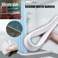 Water Stopper Barrier Bathroom Flood Barrier Silicon Water Blocker Dry Wet Separation Shower Water B