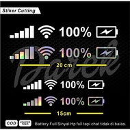 HP Cell phone signal sticker, wifi battery sticker, motorbike sticker, car sticker