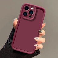 Casing Samsung Galaxy J4 J6 Plus J2 J7 Prime A7 2018 Simple Solid Color Angel Eyes Phone Case Shockproof Soft Silicone Cover