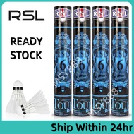 NEW RSL 7 Tourney Shuttlecocks Badminton Shuttle Duck Feather Ball Cock 12pcs (Speed 77)