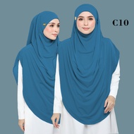 Khimar Khatija Labuh 6XL | Khimar Tali Ikat