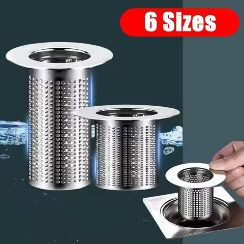 Sink Strainer Stopper Stainless Steel Waste Plug Sink Filter Filtre Bathroom Washbasin Hair Catcher 