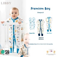 LB013 Sleep Suit Libby Premium Sleepwear Jumpsuit Pajamas Baby Boy Boy 3-6 Months