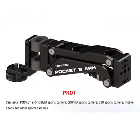 HONGTOO Car Mounted Suction Cup Shock Absorber Arm System For DJI Pocket3/ OSMO ACTION/ GOPRO Gopro 