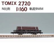 /N]TOMIX 2720 國鐵貨車 チ1形タイプ 木材平板運輸車 MINI