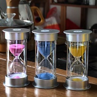 Luminous hourglass with silver cap, 10/20/30 minute timer, Christmas gift for children