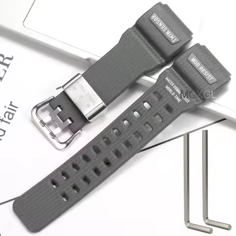 Natural Resin Replacement Watch Strap Suitable for Casio G-Shock Master G Mudmaster GG-1000 GWG-100 