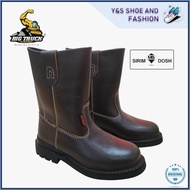 [SIRIM & DOSH] BIG TRUCK Men's HIGH CUT Leather Safety Shoes | Kasut Keselamatan STR8018