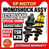 (SPECIAL SAIZ 190MM )KZR KOZI TSR Y15 LC135 GAS MONOSHOCK SHOCK ABSORBER 190MM ADJUSTABLE MONOSHOCK 