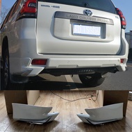 For Toyota Cruiser Prado FJ150 FJ 150 2018 ABS plastic White color rear corner bumper Lip Protector 
