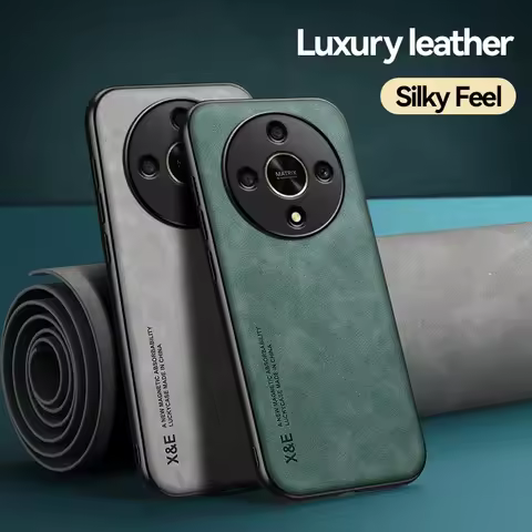For Honor X9B Retro Magnetic Suede Leather Case For Honor X9B HonorX9B 5G Shockproof Matte Silicone 