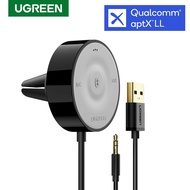 【Online】 Aptx Ll Bluetooth Car Kit Bluetooth 5.0 Audio Adapter Mic 3m Magnetic Base Air Vent Clip Dual Usb Car Charger