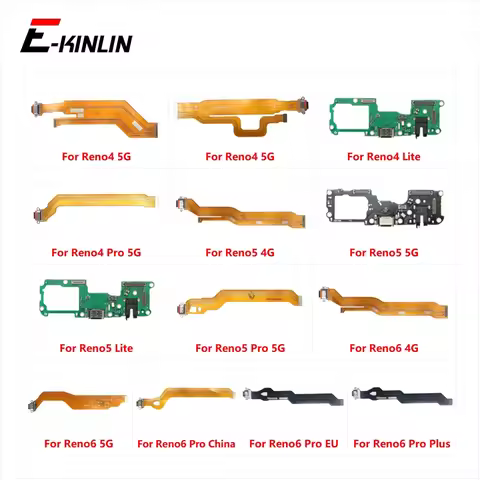 USB Charging Charger Dock Port Board With Mic Flex Cable For OPPO Reno 4 5 6 Reno4 Reno5 Reno6 Pro P