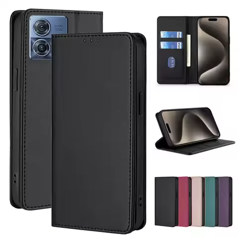 Flip Cover Protect Leather Phone Cases for Motorola MOTO Edge 2021 Plus 2022 2023 5G 2024 S 20 X30 S