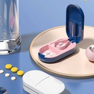 BBLYTHE Mini Portable Medicine Tablet Splitters Plastic Storage Case Jewelry Box Travel Pill Box Medicine Box Sealed Waterproof Pill Box Split Pill Medicine Cutter Machine