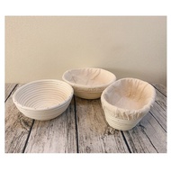 Banneton Basket Sourdough Bread Proofing Basket + Linen