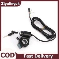 ziyulinyuk 12V/24V/36V/48V/60V/72V Throttle Ebike With Battery Power Display Thumb Grips EN