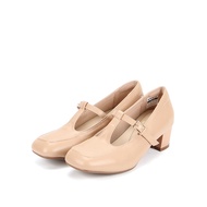 POLO Ladies Julissa Casual Thick Heeled Shoes - P22406-CV01SV-53-ALMOND