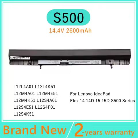 Laptop Battery For Lenovo IdeaPad Flex 15 15D 15M 15AP 15AT S500 L12S4A01 L12S4E51 L12S4F01 L12S4K51