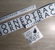 Cutting Sticker Sepeda Fixie Borneotrack 1 Set