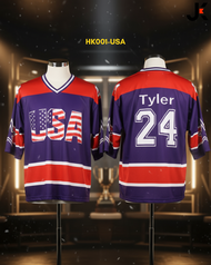 JKsport เสื้อฮอกกี้แฟชั่นโอเวอร์ไซส์ เบาสบาย ระบายอากาศดี กีฬา ออกกำลังกาย ฟรีไซน์ Hockey jersey