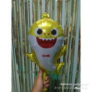 Yellow Baby Shark Mini Foil Balloons + / - 30cm