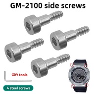 For Casio GM-2100 GM2100 GM 2100 GM-2100-1ADR Dial Metal Shell Side Screw on Both Sides Case Bezel S